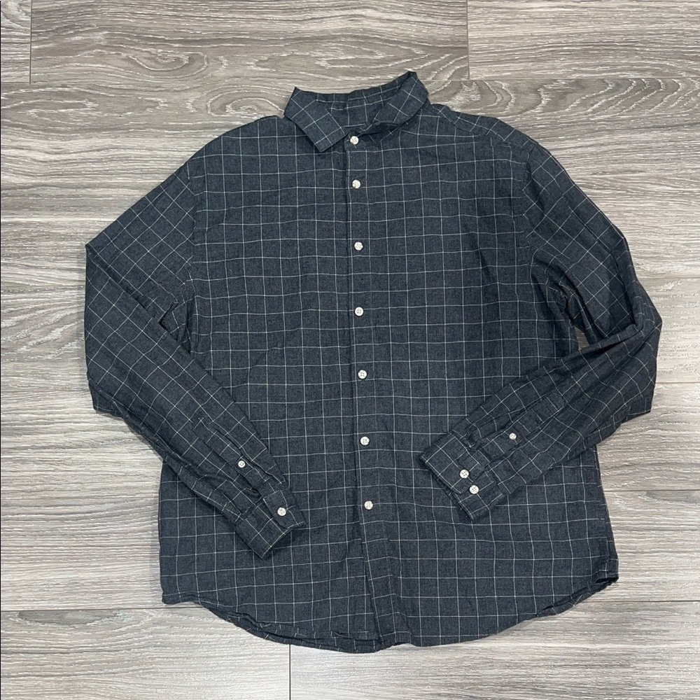 Goodfellow & Co Dark Gray Checkered Shirt